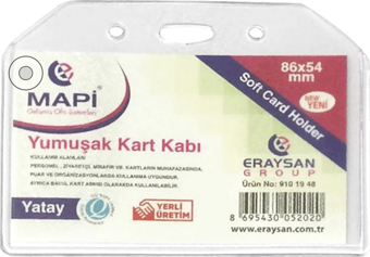 MAPİ YUMUŞAK KART KABI 85X55MM YATAY 50 AD - YERLİ