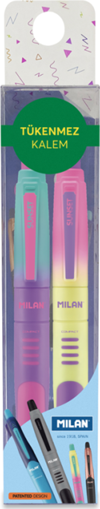 MILAN 176568920SN SUNSET TÜKENMEZ KALEM BLİSTER - 2Lİ