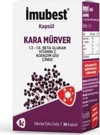 İMubest Beta Glukan Kara Mürver 30 Kapsül