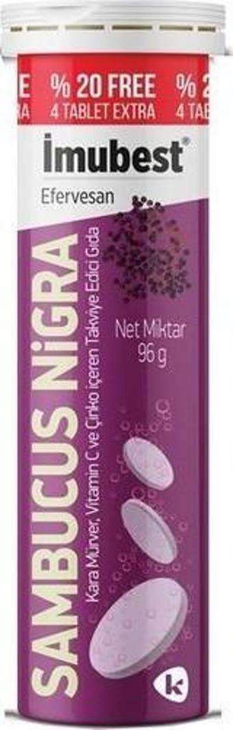 İmubest Sambucus Nigra & Vitamin C & Çinko 24 Efervesan Tablet