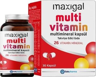 Maxigal Multivitamin Multimineral 30 Kapsül