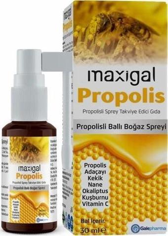 Maxigal Propolisli Ballı Boğaz Spreyi 30 Ml