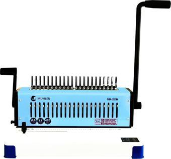 Mühlen SD-22B Profesyonel Serbest Pin Sistemli Spiral Ciltleme Makinesi