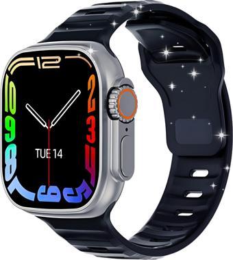 İntermax Watch8 Dt8 Ultra Titanyum Kasa 2022 Nfc Siri Bluetooth Arama Android İos Uyumlu Akıllı Saat