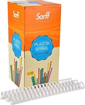 Sarff Plastik Spiral 25 Mm Beyaz 50 Li (1 Paket 50 Adet)