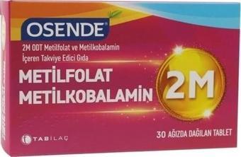 Osende 2M Metilfolat Metilkobalamin 30 Tablet