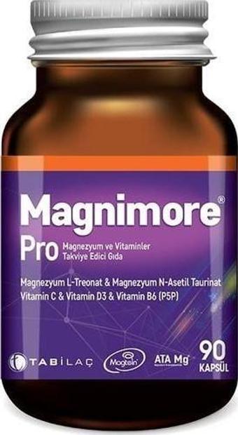 Tab Magnimore® Pro Magnezyum Ve Vitaminler Takviye Edici Gıda 90 Kapsül