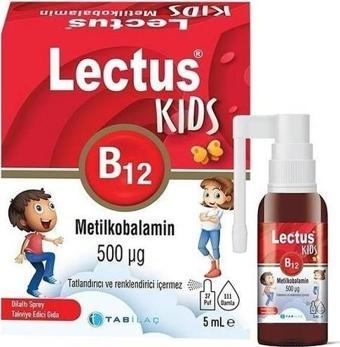 Tab Lectus Metilkobalamin Kids B12 Dil Altı Sprey 5 Ml