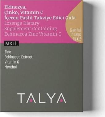 Talya Ekinezya Çinko Vitamin C Içeren Takviye Edici Gıda, 12 Adet Pastil