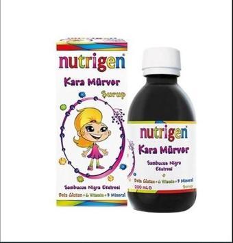 Nutrigen Elderberry Kara Mürver Beta Glukan Şurup 200 Ml Çocuk Şampuan Hediyeli