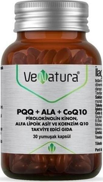 Venatura Pqq+Ala+Coq10 30 Kapsül