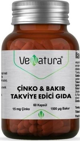 Venatura Çinko & Bakır 60 Kapsül