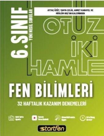 6. Sınıf Fen Bilimleri 32 Deneme Haftalık Kazanım Denemeleri - Kolektif  - Startfen Yayınları