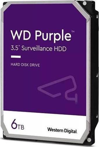 Western Digital 6TB Purple WD64PURZ 3.5¨ 5400RPM 256MB SATA 6GB-s 7x24 Güvenlik Diski