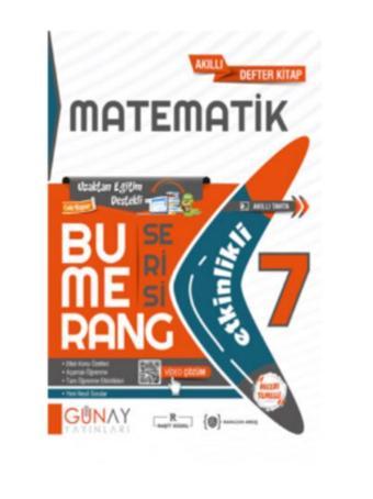 Günay Yayınları 7. Sınıf Matematik Etkinlikli Bumerang Serisi - Günay Yayıncılık