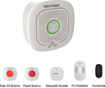 Neutron Wi-fi Smart Alarm Ve Güvenlik Sistemi - Kablosuz Alarm Seti - App Ile Kontrol