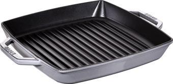 Staub 405116840 Döküm Izgara/Çıft Kulp Grı 28 Cm