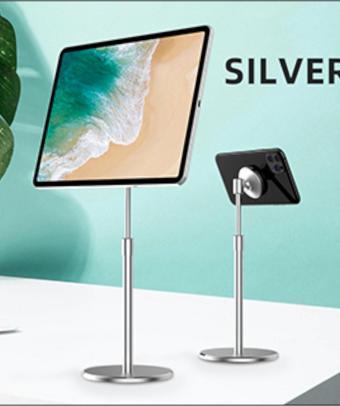 MÜHLEN PH058 Ayarlanabilir Ergonomik Manyetik Telefon Standı Silver 