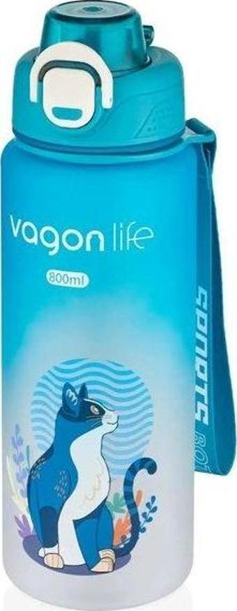 Vagon Motivasyon Matarası 2352 Turkuaz 800 Ml