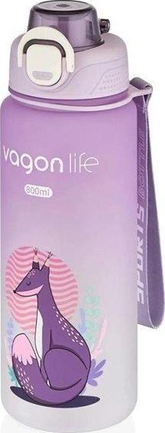 Vagon Motivasyon Matarası 2352 Mor 800 Ml