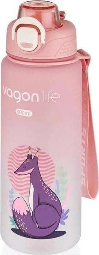 Vagon Motivasyon Matarası 2352 Pembe 800 Ml