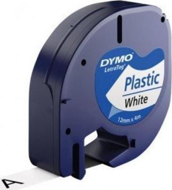 S0721660 Letratag Plastik Etiket 12 Mm X 4 Metre Beyaz 91201