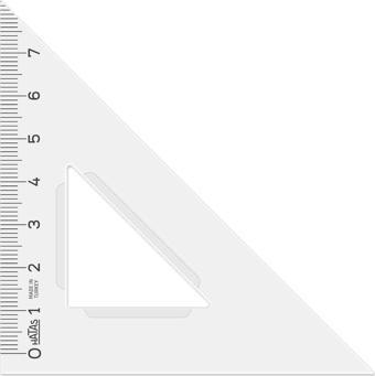 Hatas Öğrenci Gönyesi 45 Derece Plastik 12 Cm 725