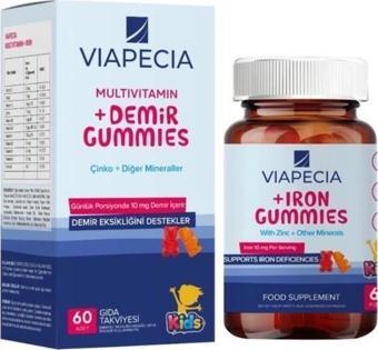 Viapecia Multivitamin Iron Gummies 60 Gummies