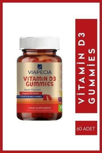 Viapecia Vitamin D3 Gummies 60 Adet