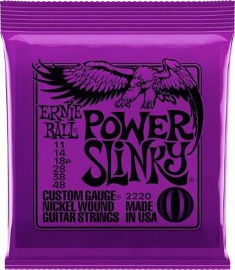 Ernie Ball P02220 Elektro Gitar Teli Power Slinky 011 Set