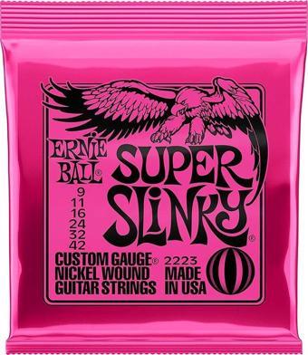 Ernie Ball P02223 Super Slinky 09-42 Elektro Gitar Teli