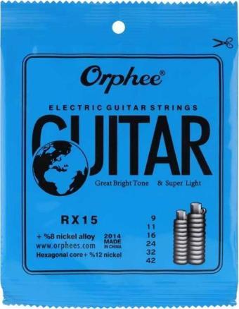 Orphee Rx15 Elektro Gitar Teli 09-42