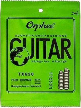 Orphee Tx620 Akustik Gitar Teli 10-47