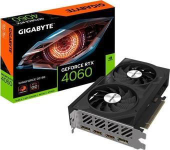 Gigabyte GeForce RTX 4060 Windforce OC 8GB GDDR6 128 Bit DLSS 3 Ekran Kartı