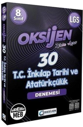 8. Sınıf T.C. İnkılap Tarihi ve Atatürkçülük 30'lu Deneme - Kolektif  - Oksijen Yayınları - Eğitim