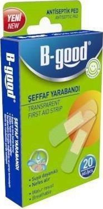 B-Good Şeffaf Yara Bandı 20 Adet Suya Dayanıklı