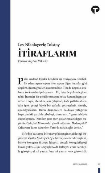 İtiraflarım - Turkuvaz Kitap