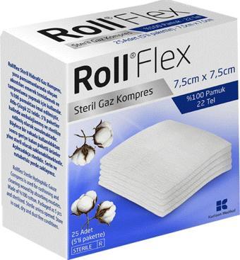 Roll Flex Gaz Kompres 7,5cm x 7,5cm 25'li