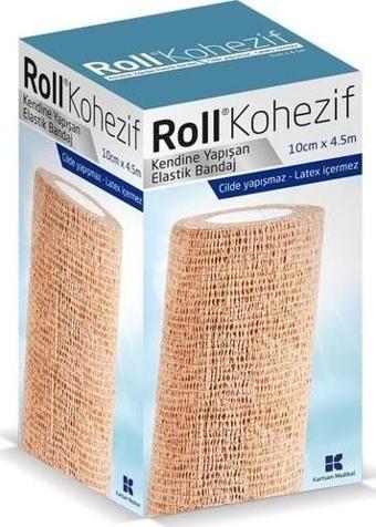 Roll Kohezif Koban Kendinden Yapışkanlı Bandaj 10Cmx4.5M