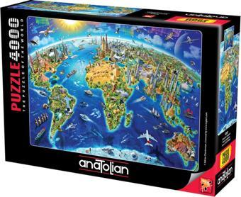 Anatolian 4000 Parçalık Puzzle - Dünyanın Simgeleri 5202