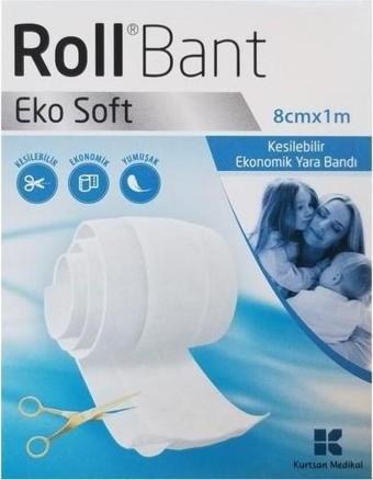 Roll Bant Eko Soft Kesilebilir Yaara Bandı 8Cmx1M