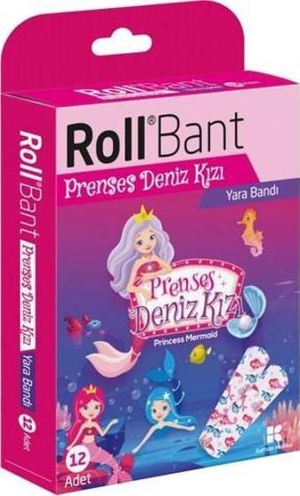 Roll Rollbant Prenses Deniz Kızı Yara Bandı 12 Adet