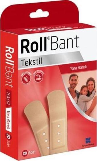 Rollbant Tekstil Yara Bandı 20 Adet