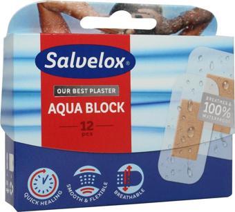 Salvelox Aqua Block 12Li  Su Geçirmez Yara Bandı