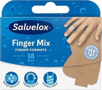 Salvelox Finger Mix 18Li Parmaklarla Uyumlu Yara Bandı