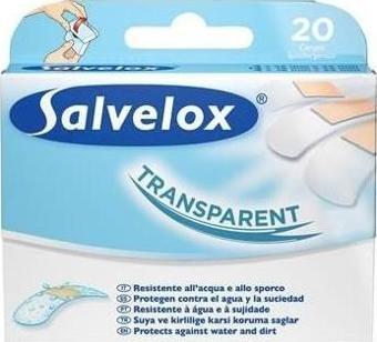 Salvelox Transparent 20Li Şeffaf Su Geçirmez Yara Bandı