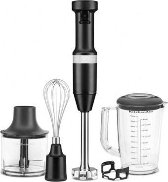 KitchenAid 5KHBV83EBM 180 Watt Aksesuarlı Mat Siyah El Blenderı