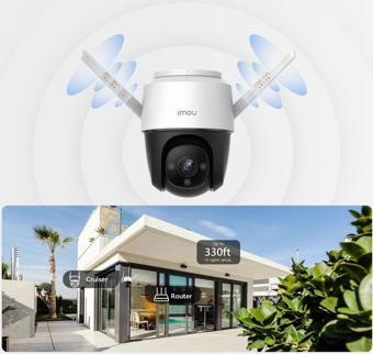 Imou Cruiser SE+ DışOrtam WiFi Kamera/2MP-Renkli Gece Görüşü-360° Hareket-Siren-Bulut(IPC-S21FEP)