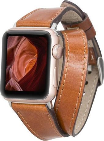 Bouletta Apple Watch Uyumlu Deri Kordon 42-44-45mm Slim DT QUA