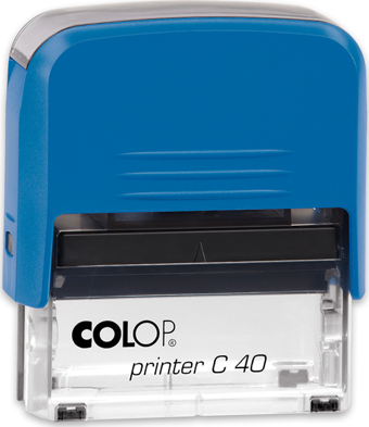 COLOP PRINTER C40 MAVİ KASA MAVİ KEÇE - 23X59MM